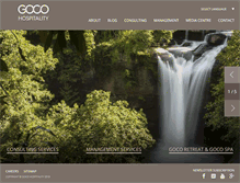 Tablet Screenshot of gocohospitality.com
